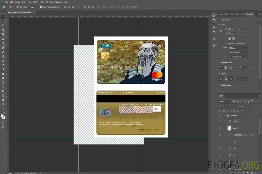 Norvège DNB banque mastercard or template Norvège DNB banque mastercard or template
